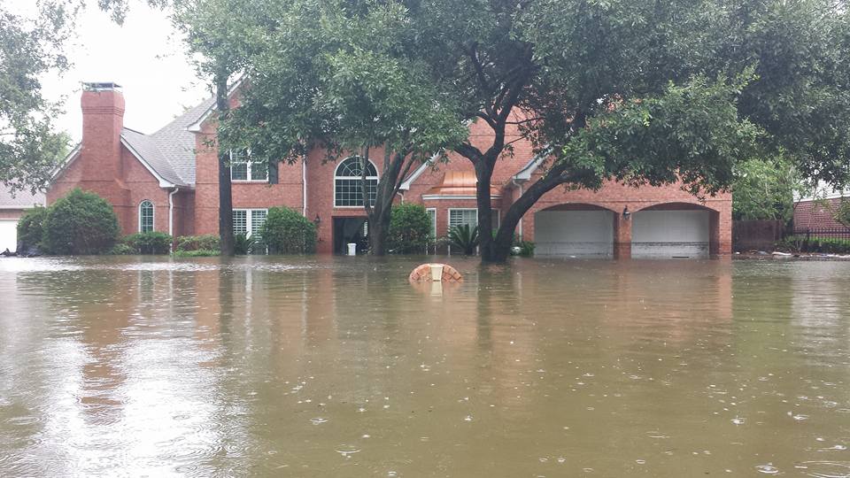 flooded Houston home