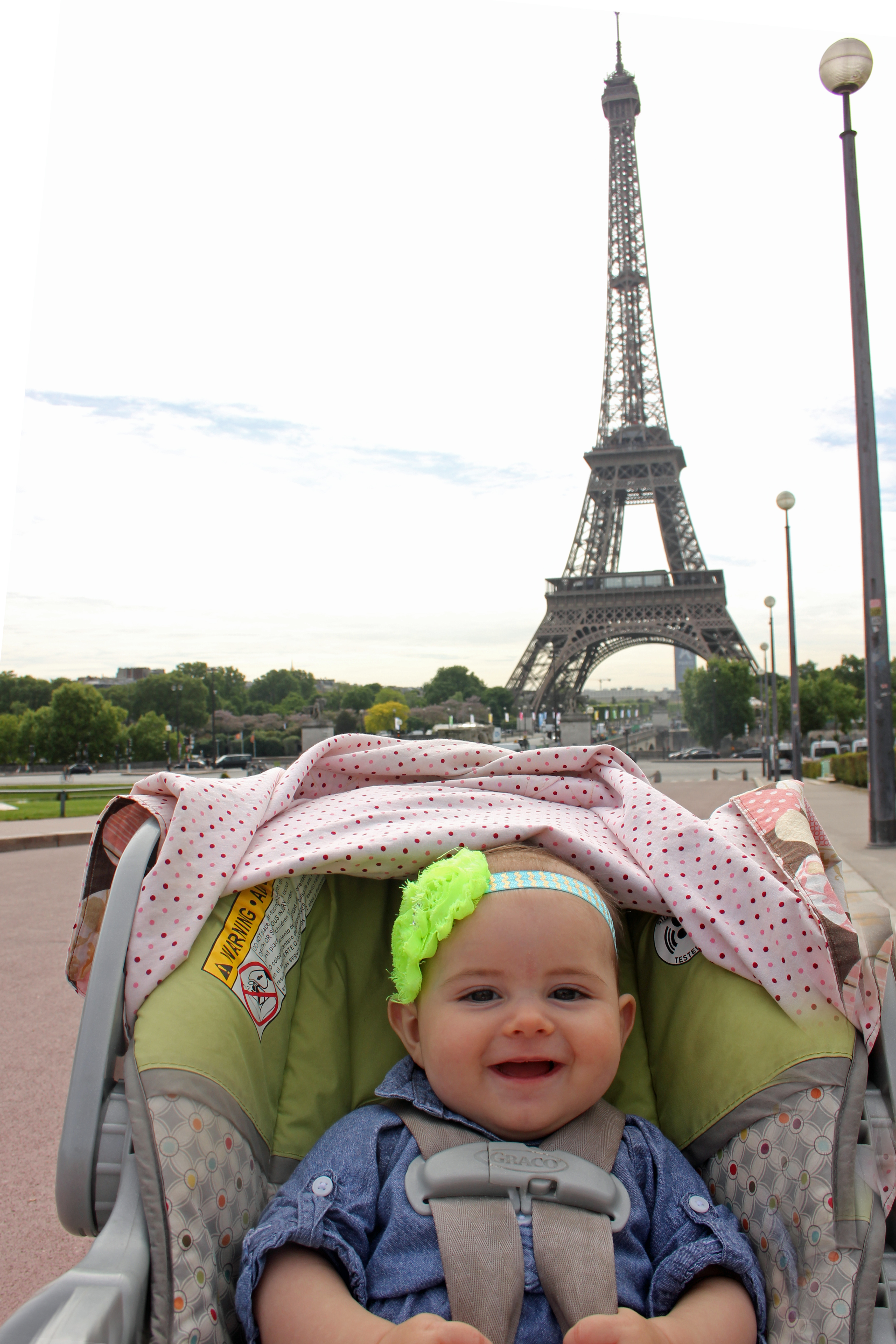 Baby at the Eiffell Tower