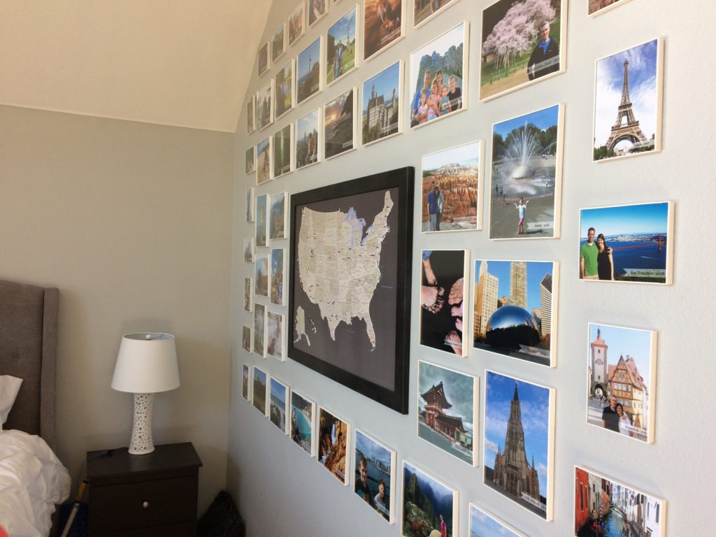 travel pictures wall