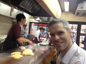 okonomiyaki cooked right before your eyes