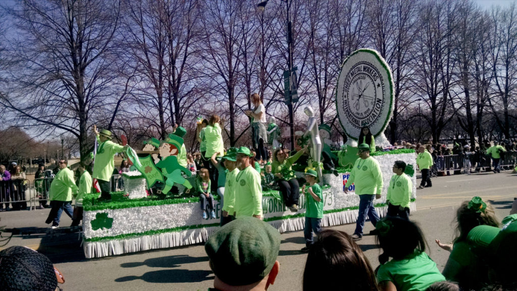 St Patricks Day Parade in Chicago Illinois