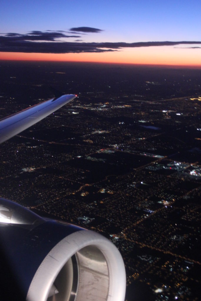 Arizona Sunset from the plane (1)