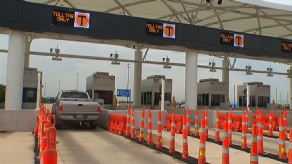 Toll terminal at DFW airport