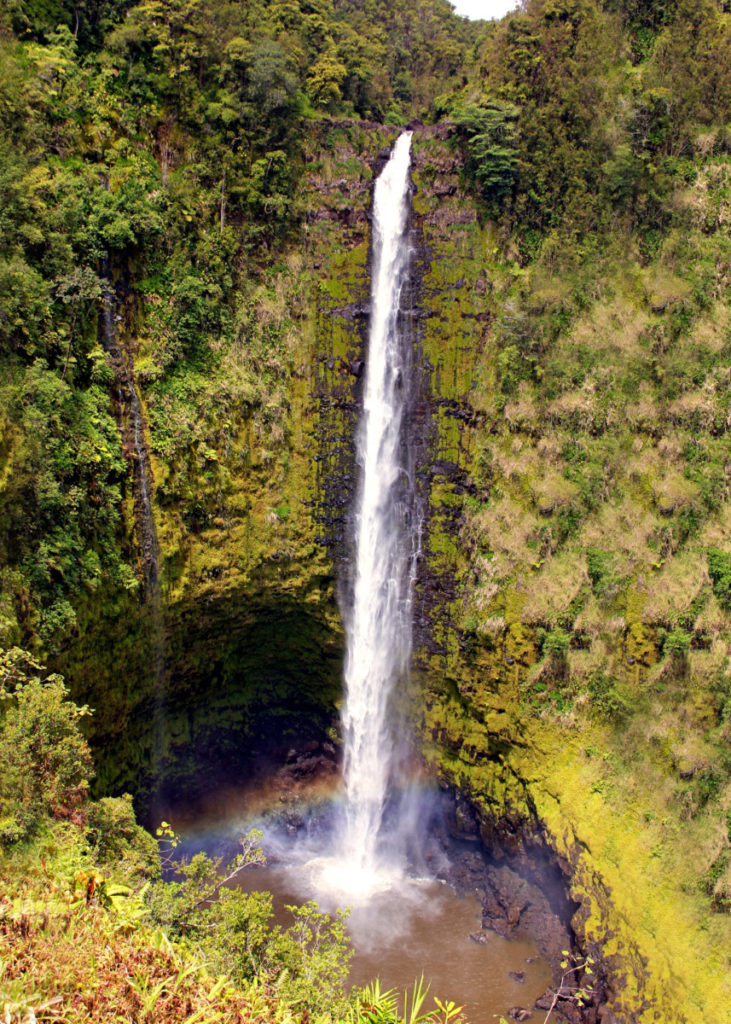 Largest Waterfall on Big Island, Hawaii.