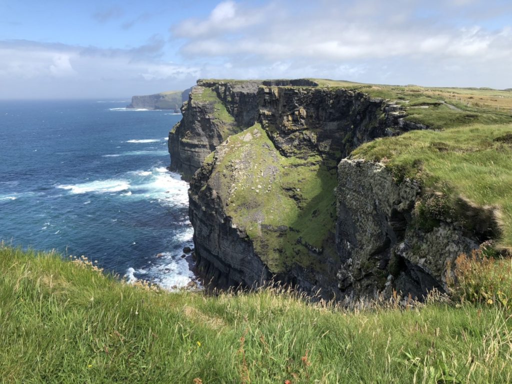 Cliffs of Moher, Ireland 700 feet above sea level on a clear day