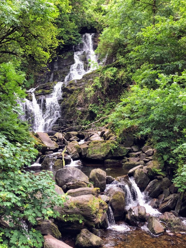 Torc Waterfall at Kilkenny National Park in Ireland