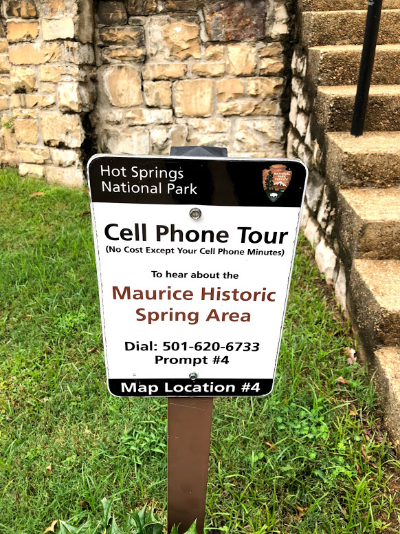 Cell Phone Tour Guide at Hot Springs National Park