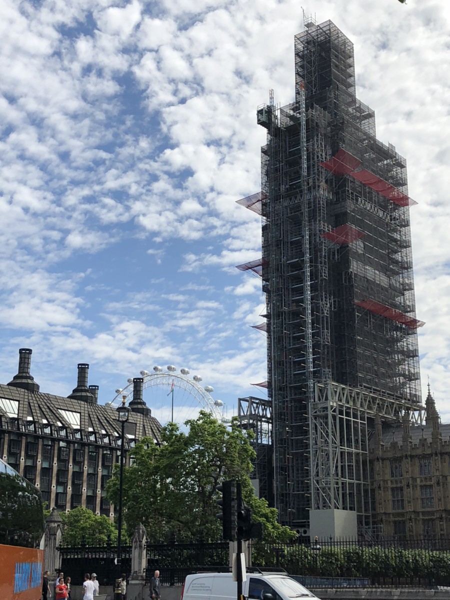 Big Ben Under Construction, London