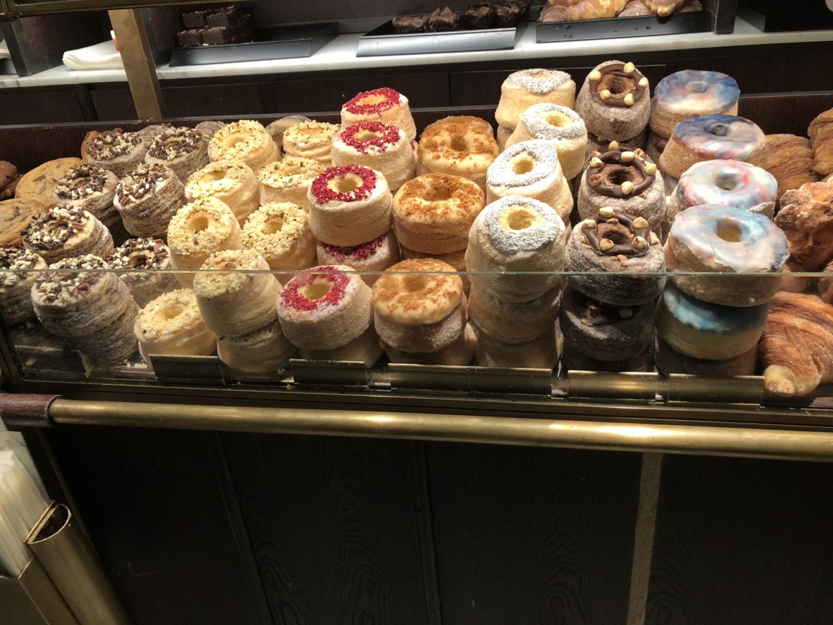 Donuts and pastrys at Harrods in London