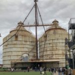The outdoor green space at the silos of Magnolia Market