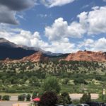 View from the Visitors Center at Gardens of the Gods for colorado springs with kids