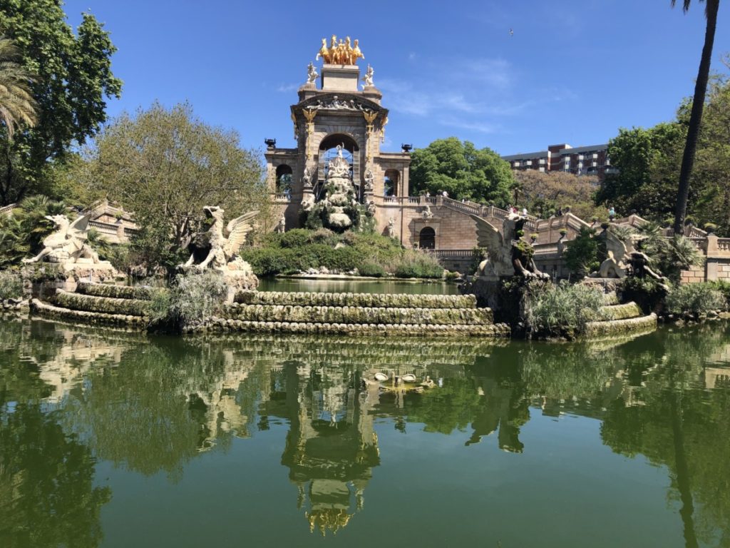 Fountain at Parque de la Cuitadella in Barcelona, Spain
