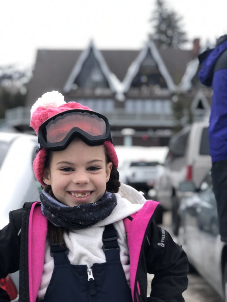 Young Girl ready for a ski day at Brighton Ski Resort