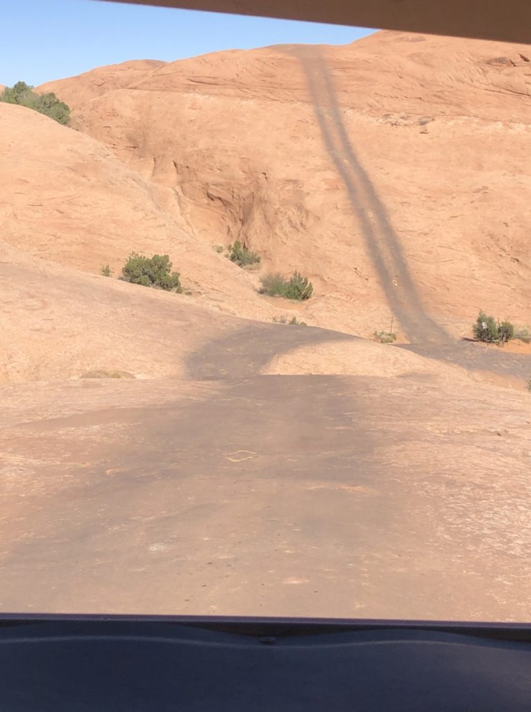 Hell's revenge trail on the Moab Adventure Center's Hummer Safari tour