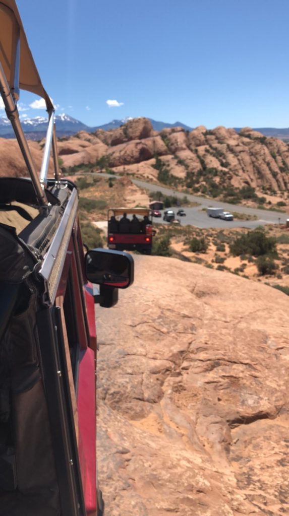 View of a hummer on the Hell's revenge trail