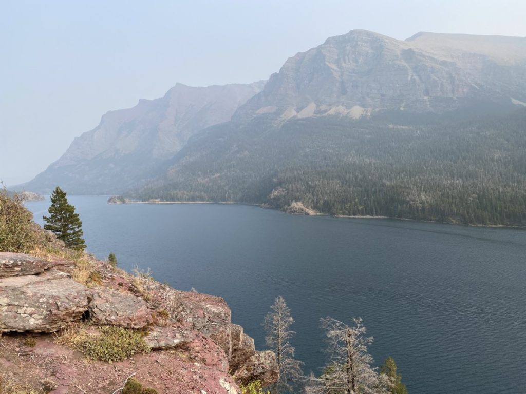 Lake Mary with Smoky Skies in Glacier National Park