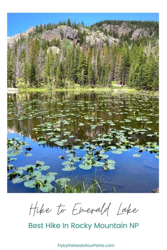 Pin for the Hike to Emerald Lake, best hike in Rocky Mountain NP