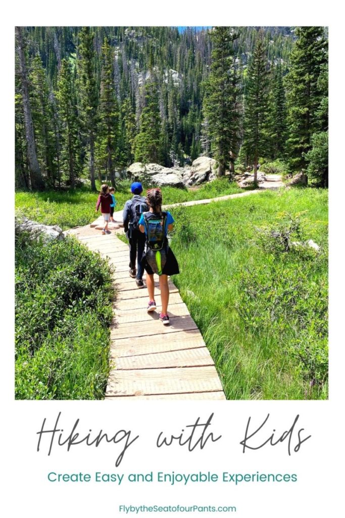 HIking with Kids pin for creating easy and fun hikes with children