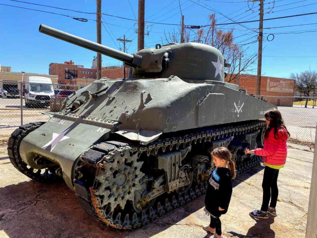 Military Tank at WW II Memorial Abilene