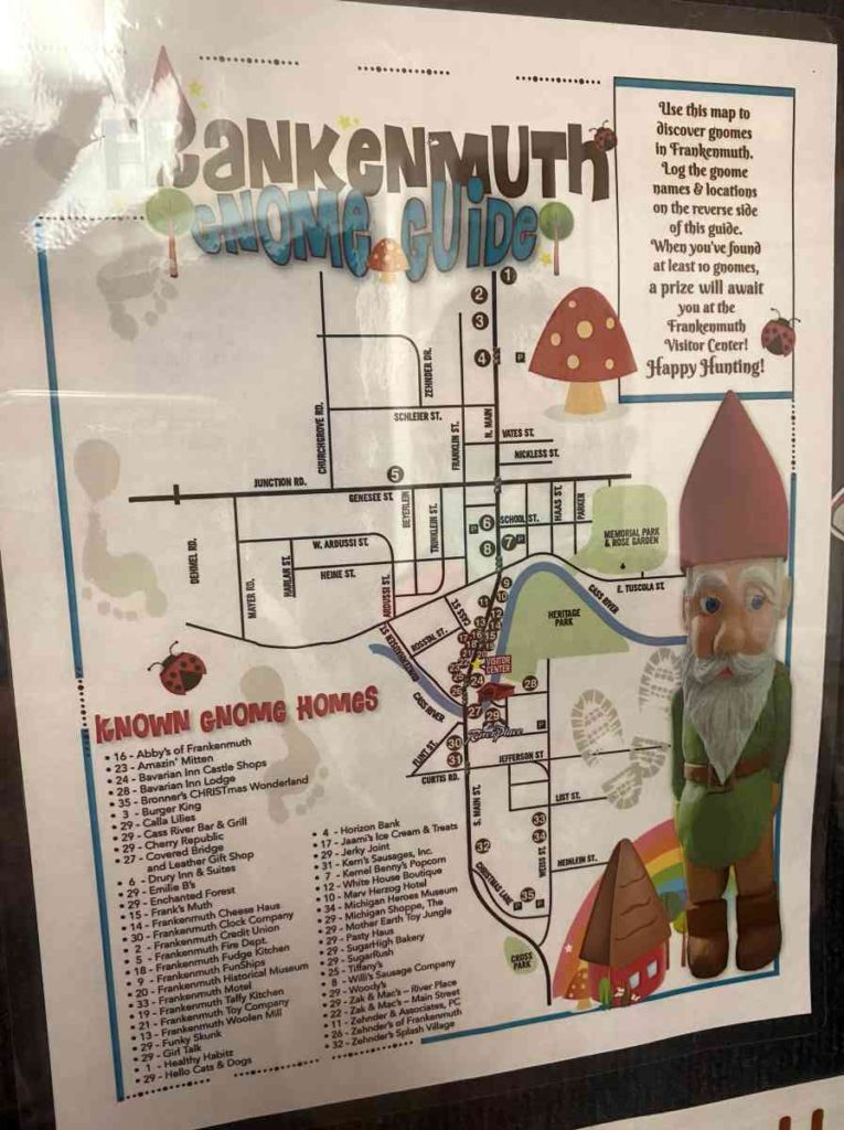 Gnome guide Map Frankenmuth