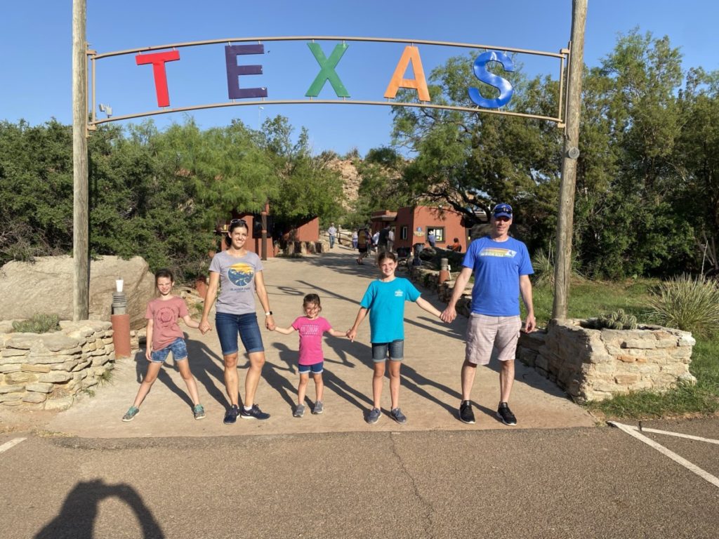 Family at Texas Outdoor Musical in Palo Duro Canyon